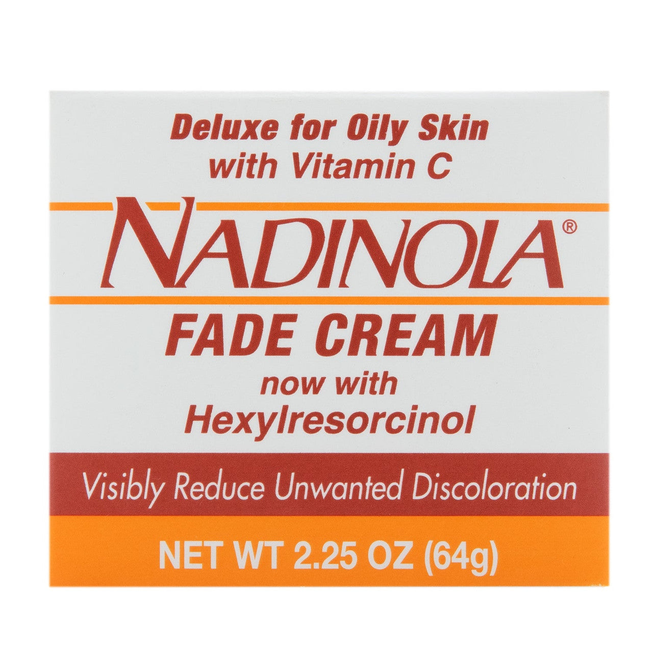 Nadinola Skin Fade Cream Deluxe For Oily Skin, 2.25 Oz